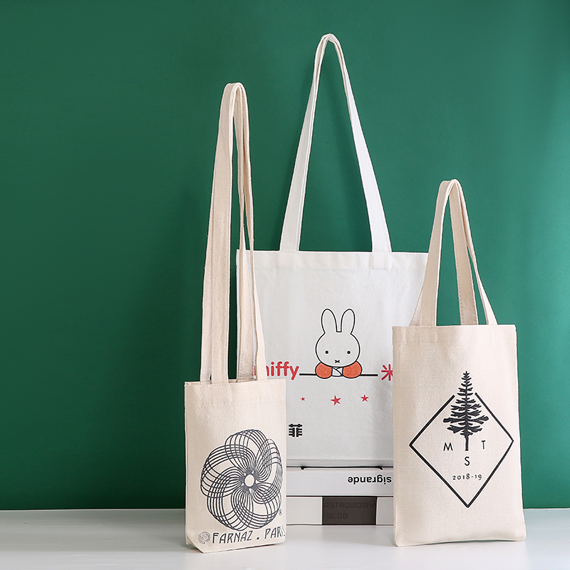 Cotton bag Customized Logo Printed Cotton Shopping Tote Bags